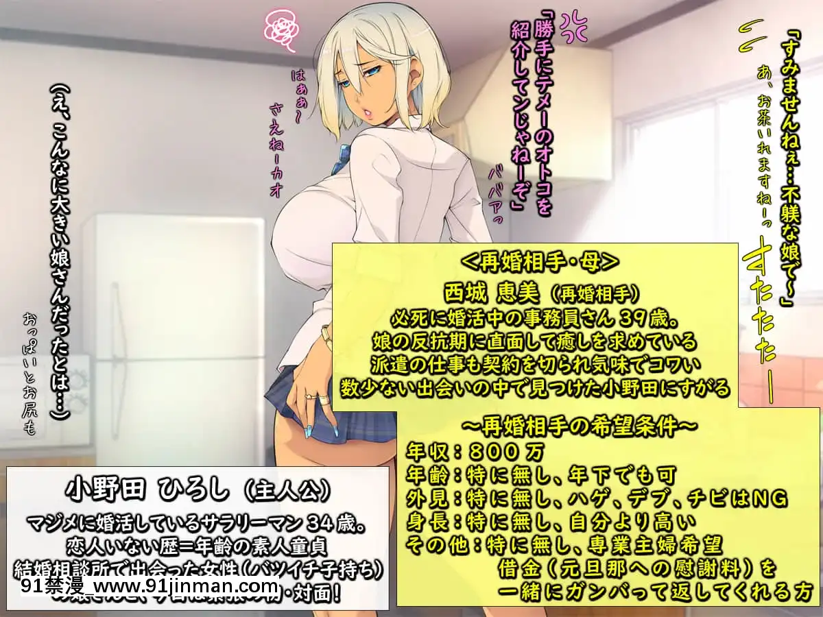 連れ子が美少女JK!～反抗期の娘から先に種付けッ【ギャル編】～[阿黑顏 h漫]