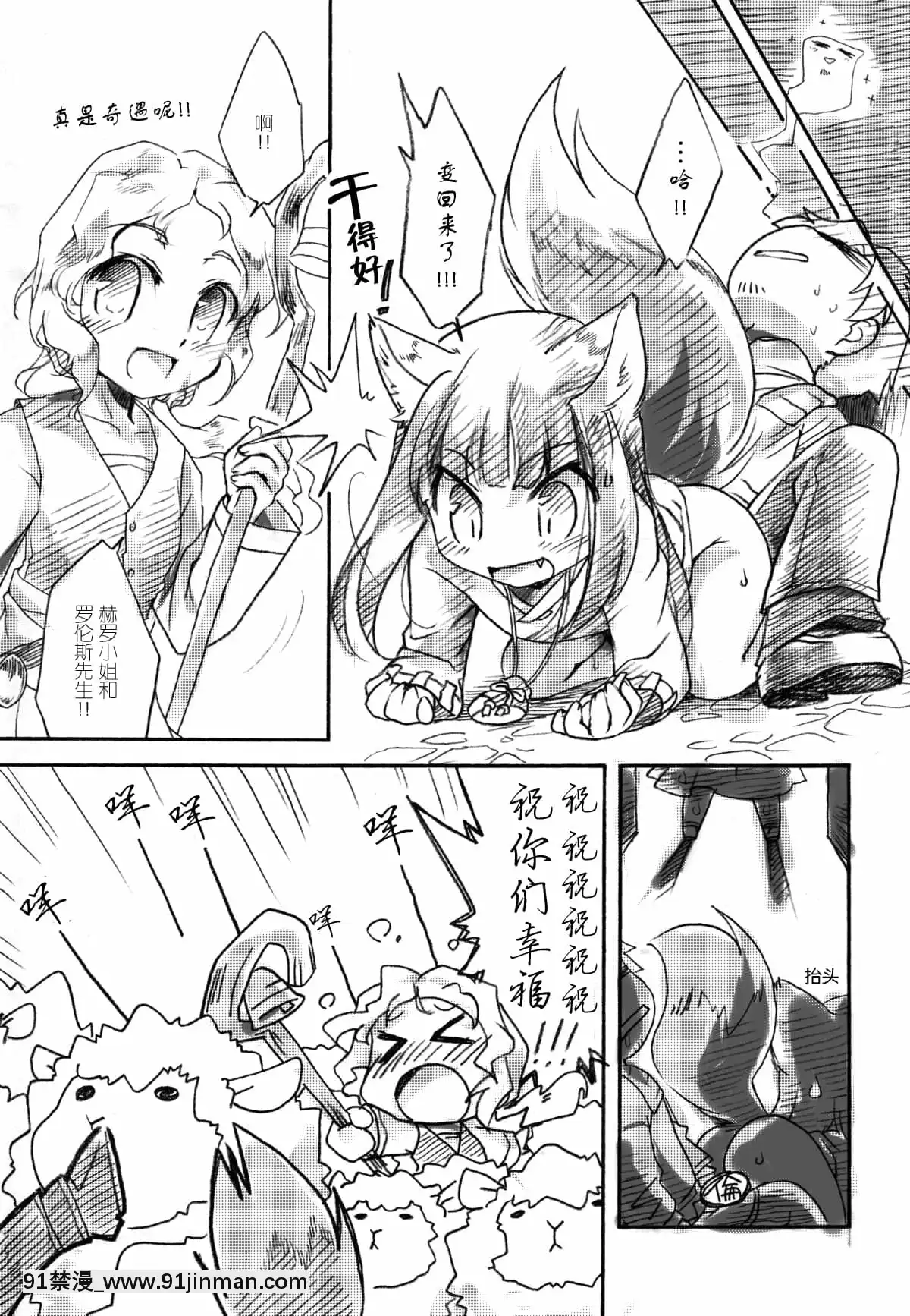 [滿手漢化](C74)[ひなプリン(いくたたかのん)]狼が香辛料-狼是辛香料(狼と香辛料)[18h en espagnol]