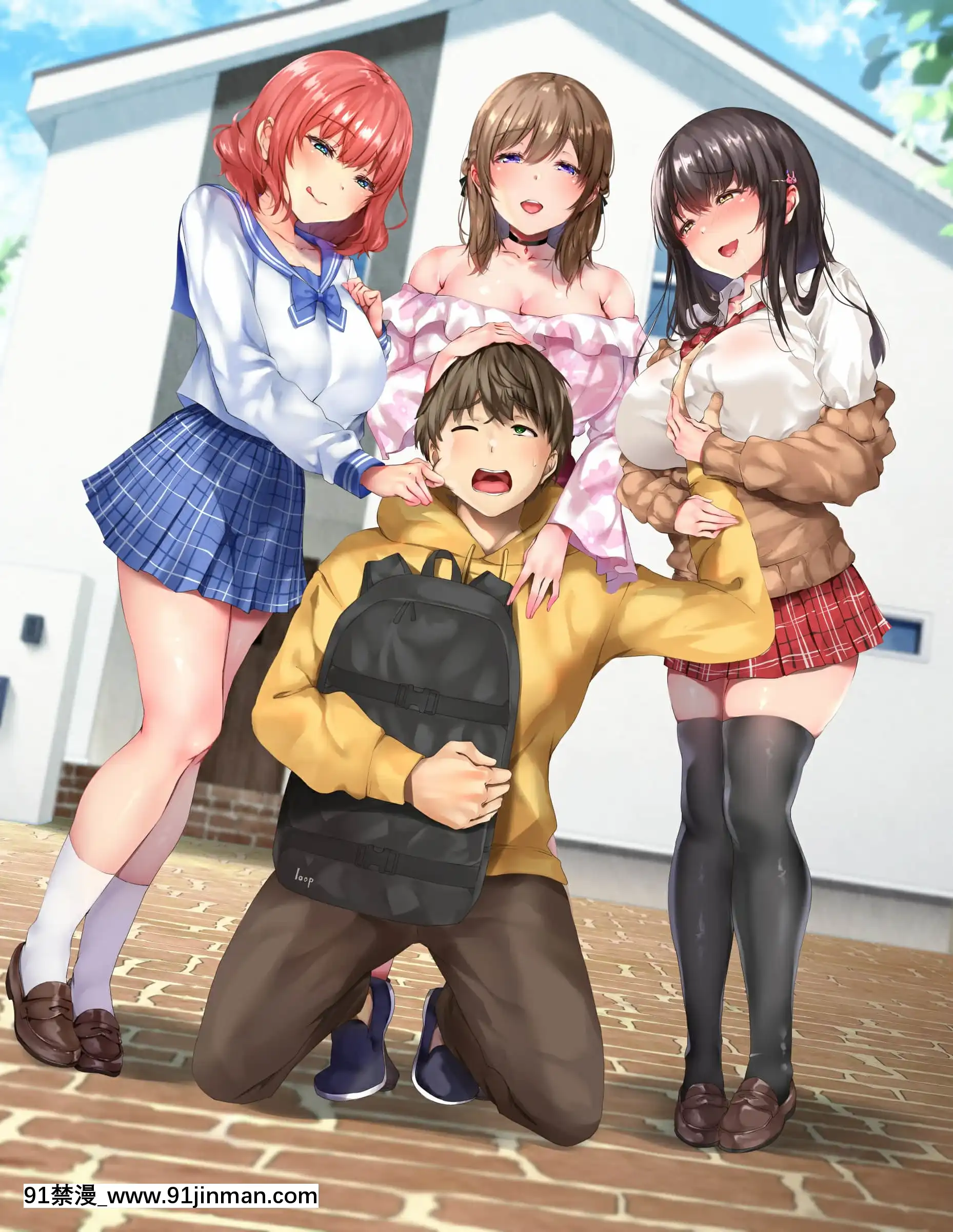 (同人誌)[loopsoft(愉月綴)]おいでませ♪サキュバスシェアハウス(オリジナル)（漢化練習渣作）[h漫 女王]