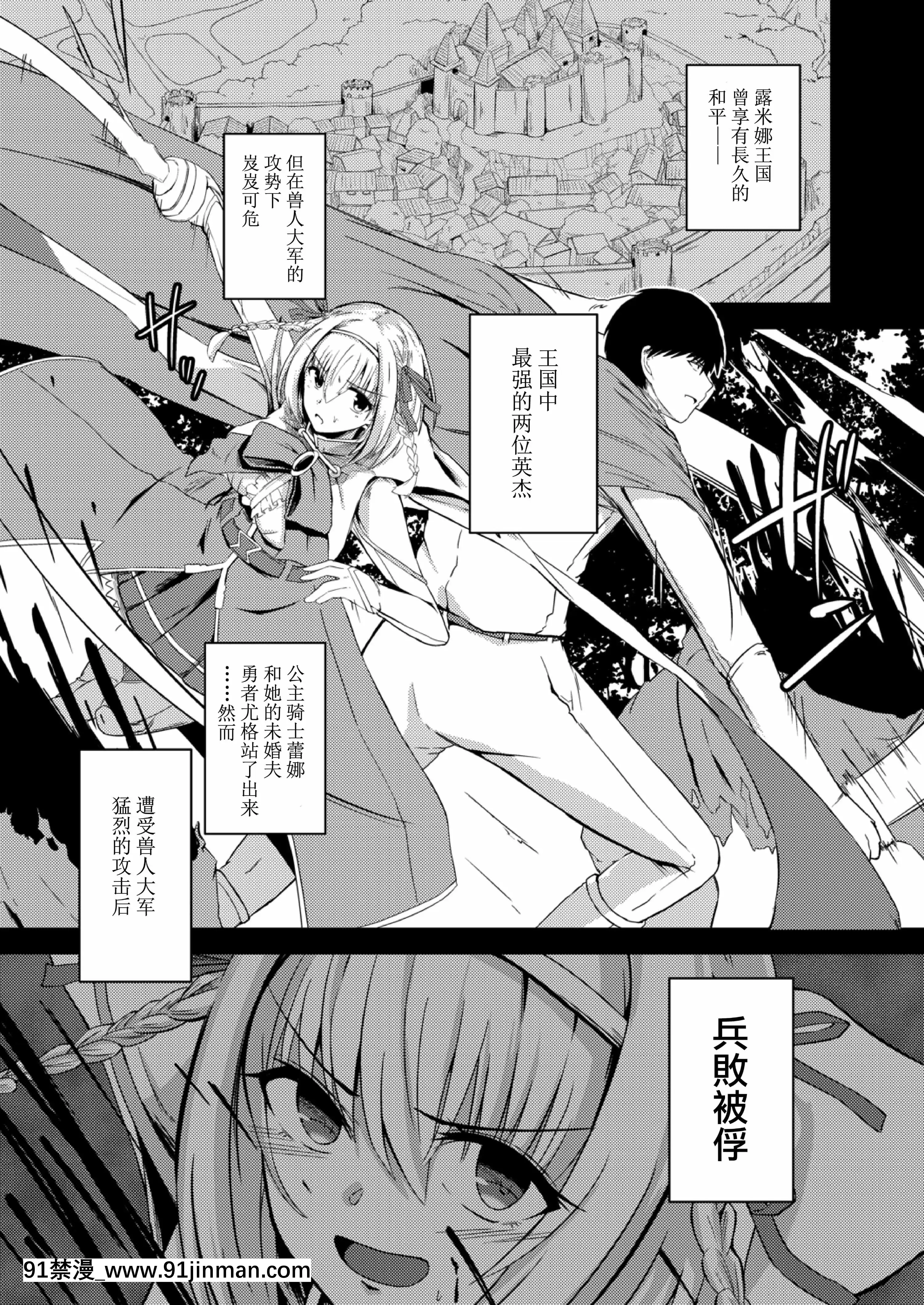 [けーき]NTRファンタズム1敗北姫騎士と巨根オーク[紫苑x這很惡墮漢化組][ls45-18h pdf]