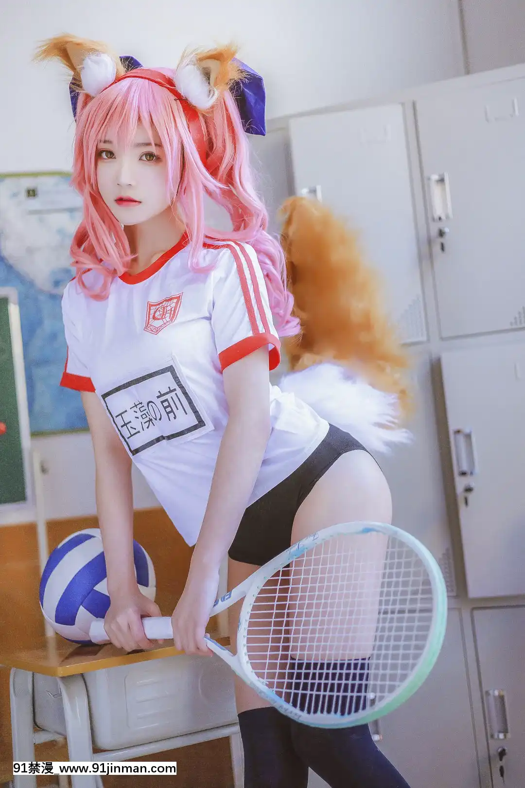 Quần áo thể dục dụng cụ Sakura Peach Meow Tamamo[truyện tranh cổ tích việt nam ngắn]