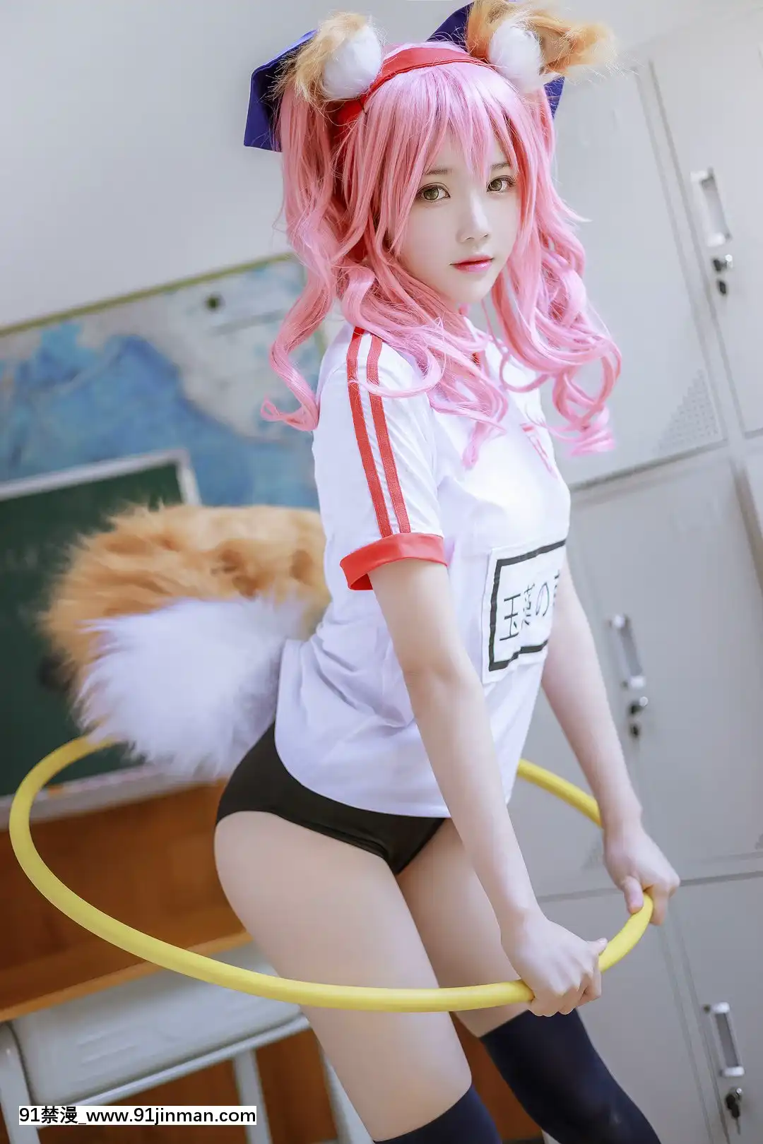 Quần áo thể dục dụng cụ Sakura Peach Meow Tamamo[truyện tranh cổ tích việt nam ngắn]