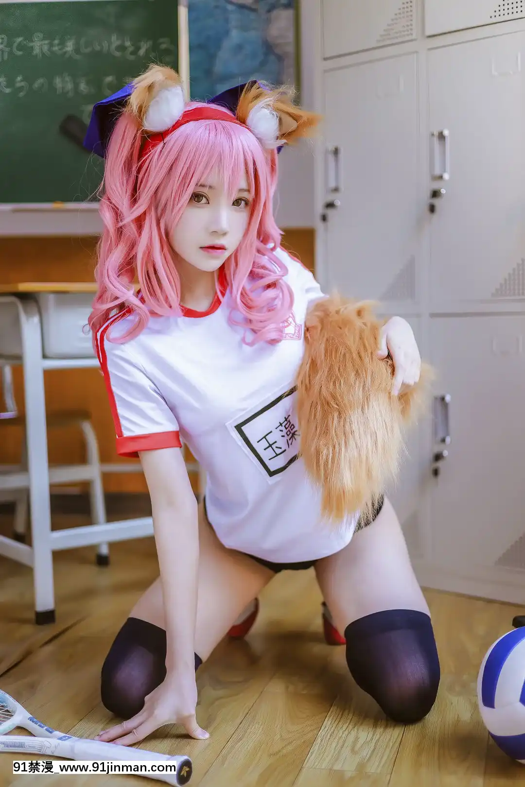 Quần áo thể dục dụng cụ Sakura Peach Meow Tamamo[truyện tranh cổ tích việt nam ngắn]