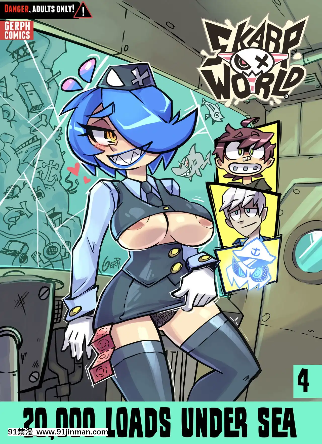 [变态浣熊汉化组][Gerph]Skarpworld Chapter4 20,000LoadsUnderSea 锐利世界第四章 海底两万发[變身 h漫]