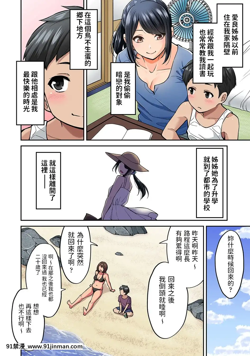 [庄司二號]憧れの姉ちゃんがギャルになって帰ってきた夏休み第1~7話-[中國翻訳][小光 h漫]