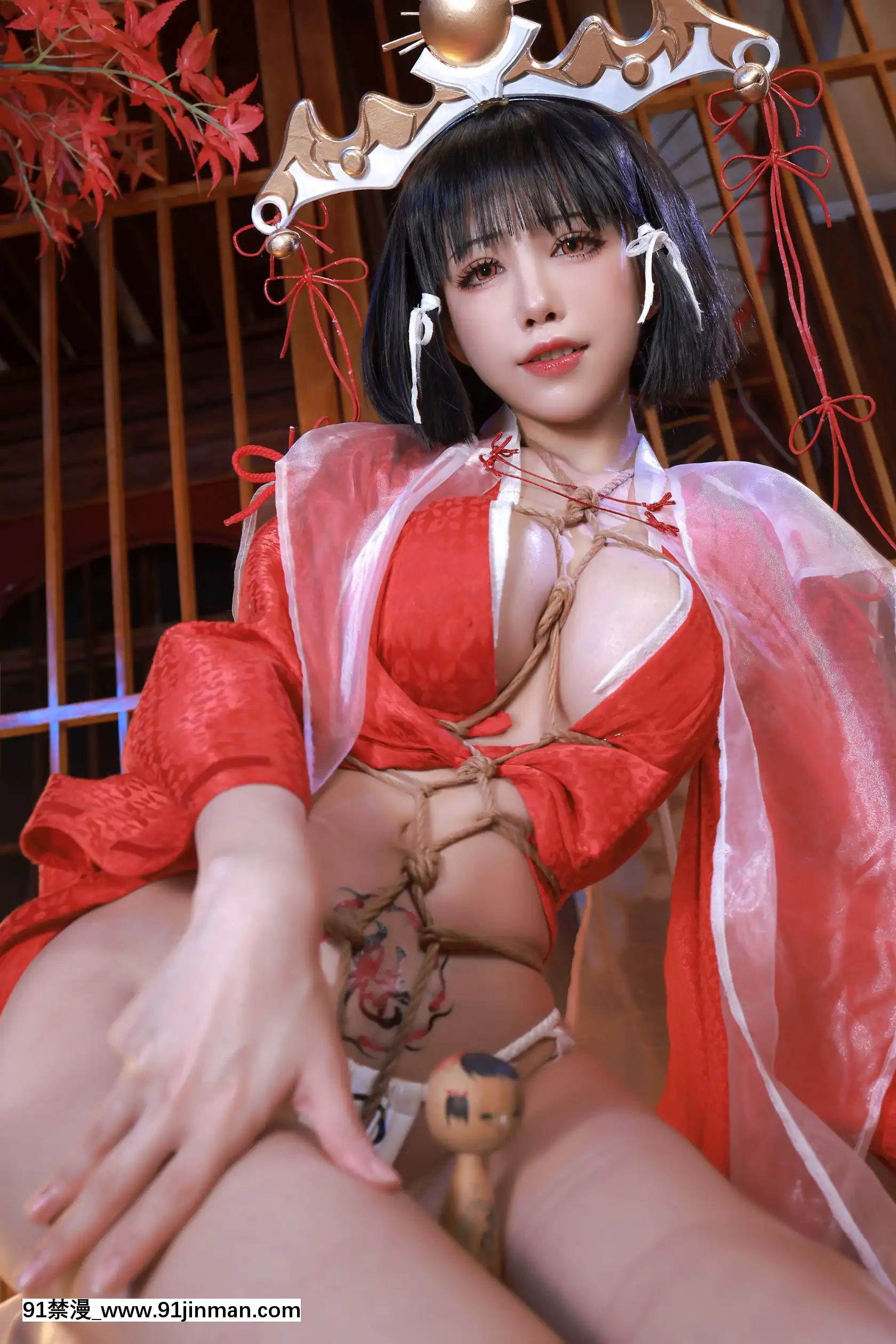 [無紅心]水淼Aqua黑獸輝夜巫女[15w x 18h access panel]