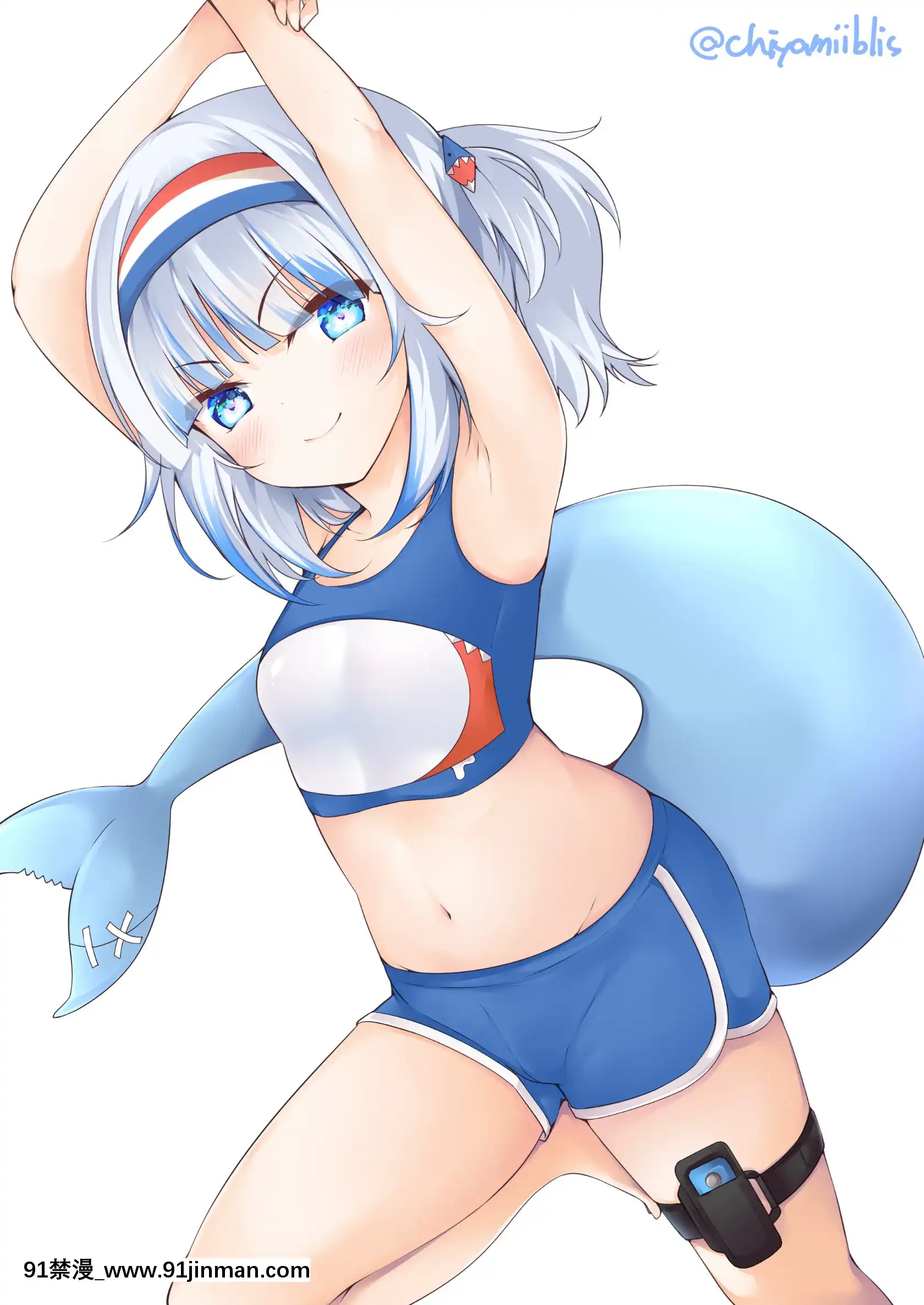 (FF37)[ちやみ]Let'sSweat(ホロライブ)(がうるぐら)(バーチャルユーチューバー)[18h boys uniform pants]
