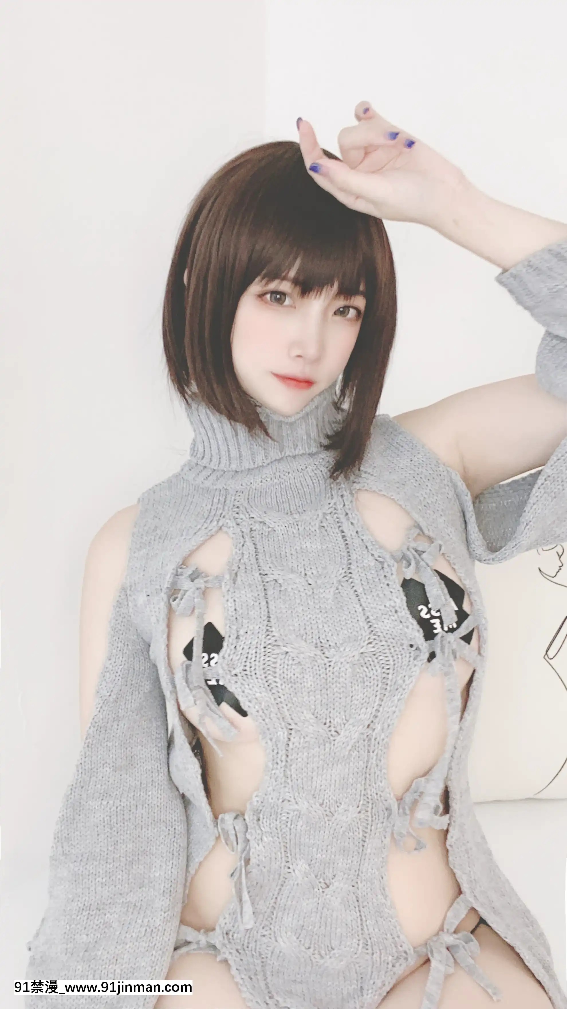 [二佐nisa]洞洞毛衣[18h.mm-cg.com 葛籠くずかご]