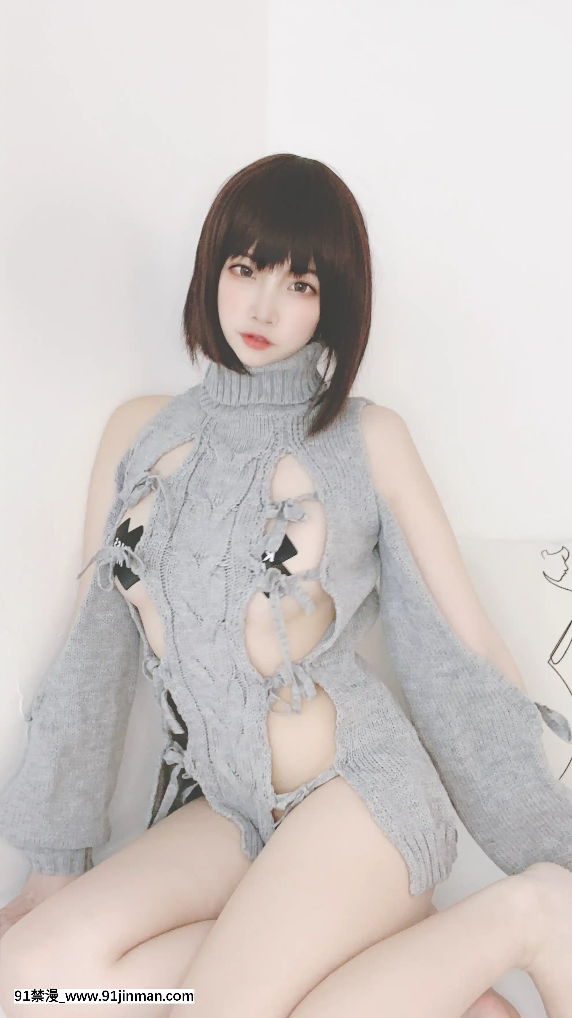 [二佐nisa]洞洞毛衣[18h.mm-cg.com 葛籠くずかご]