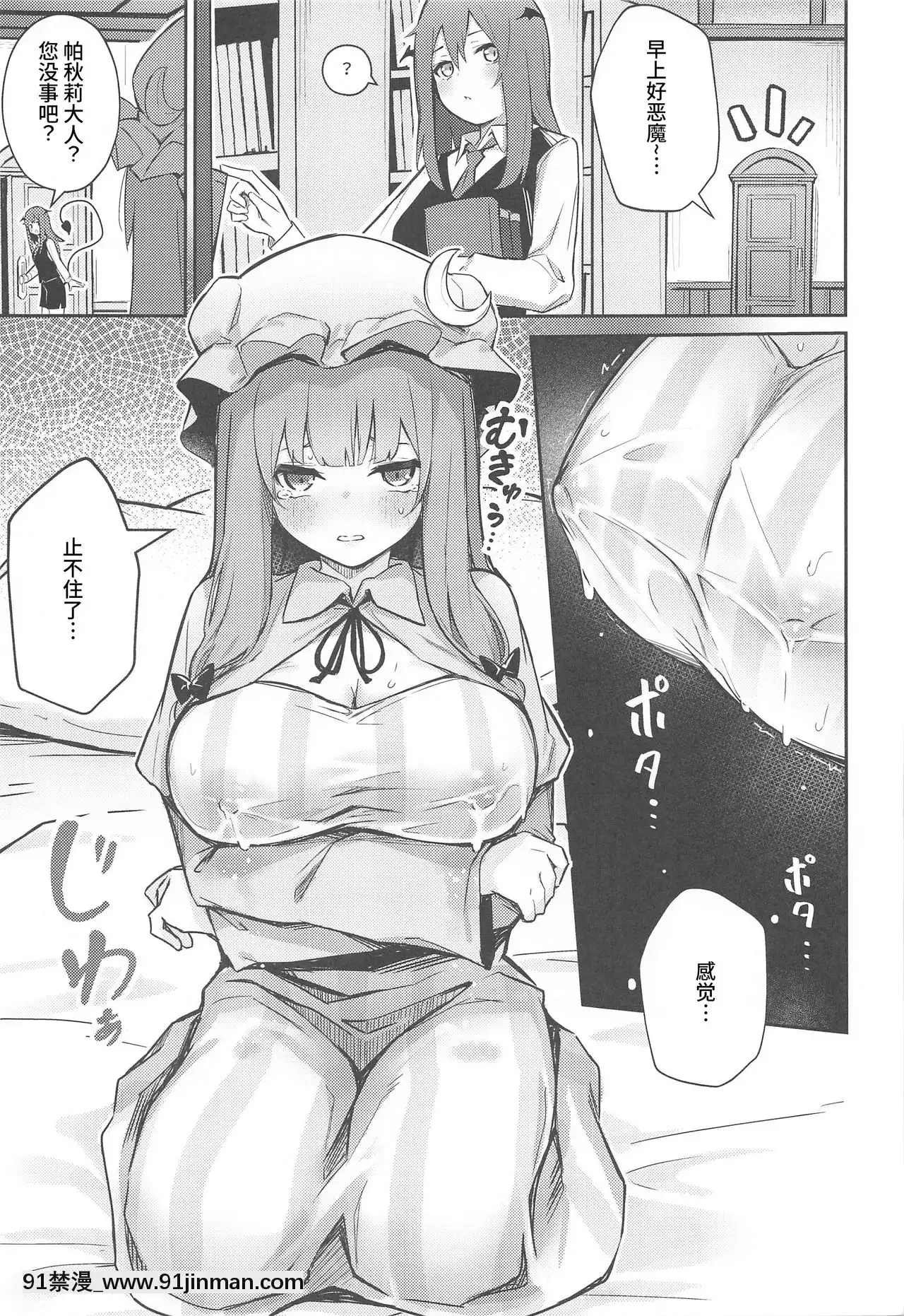 [WTM直接漢化](AC2)[ぼちぼちの木(ぼるしち)]パチュリーが小悪魔に搾られる本(東方Project)[ひめはち 18h]