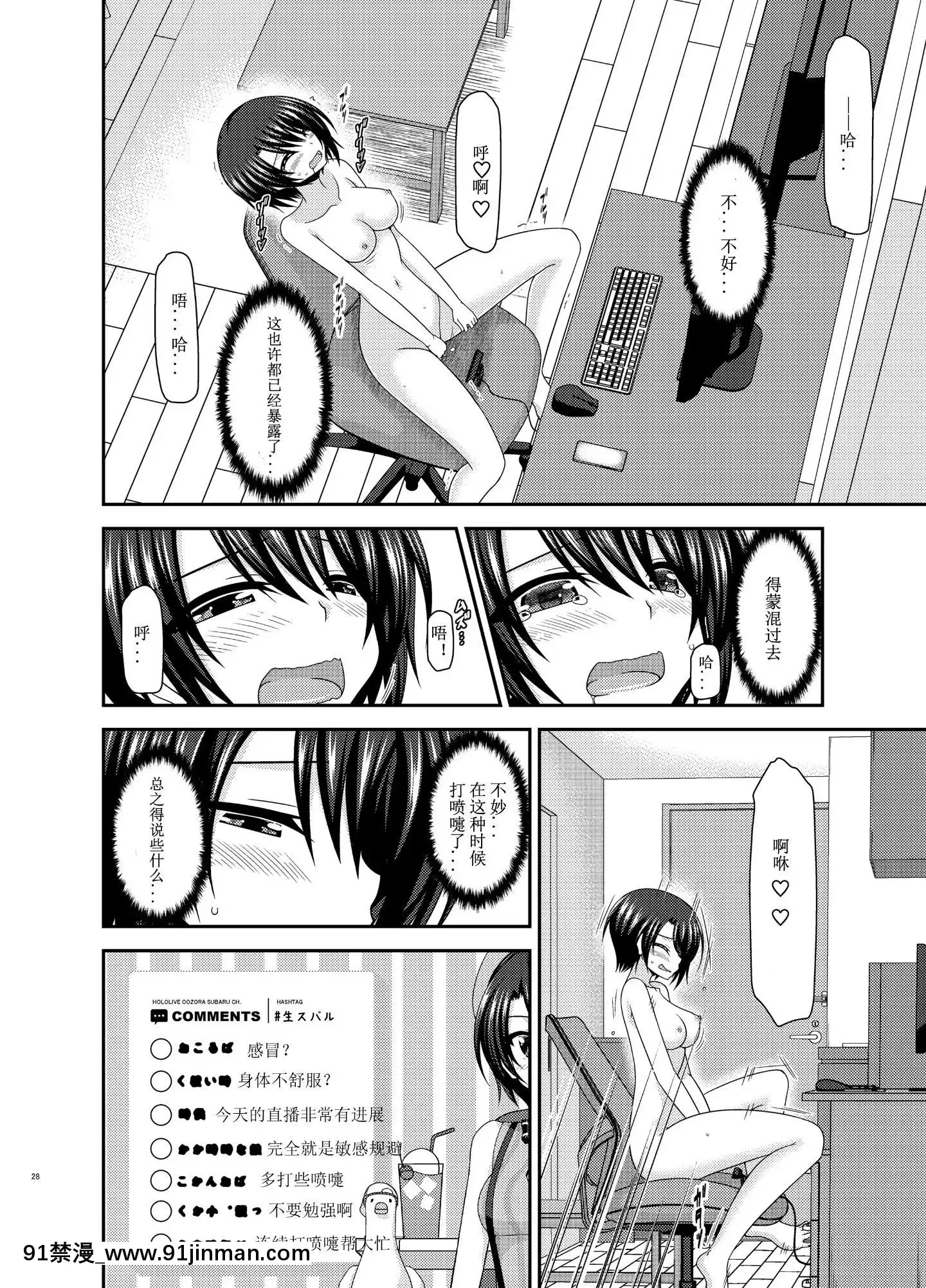 [valssu(茶琉)]配信畫面の向こう側(大空スバル)[中國翻訳][竹蘭 h漫]