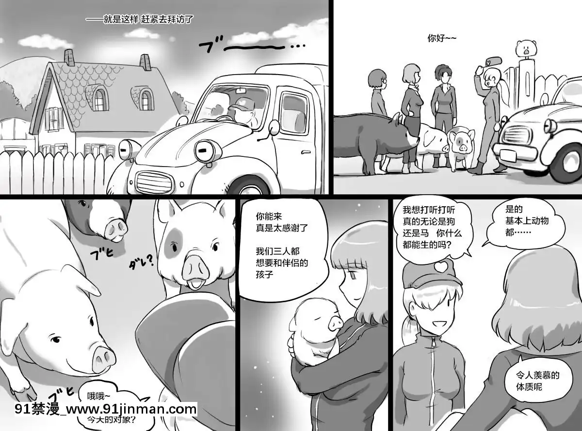 [Pink noise (Mizuiro Megane)] 动物农场三只小猪编辑 [袜子的中国双]【18h 漫画】