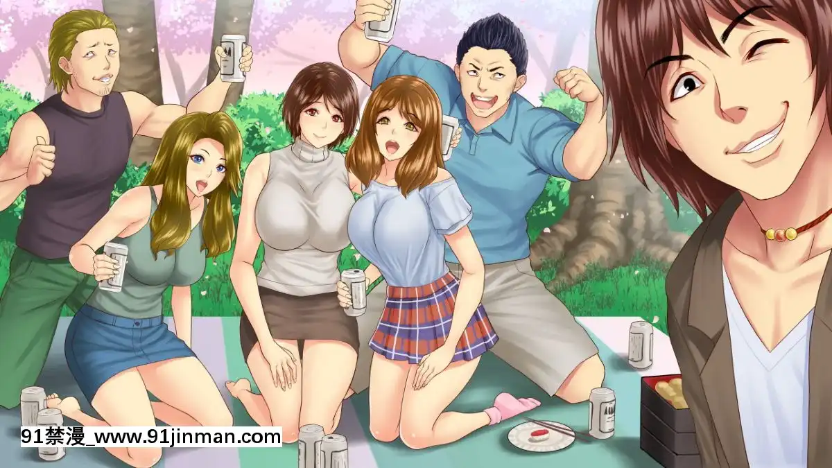 (同人CG集)-[ヨダカパン-(ロッコ)]-お花見どろ酔いセックス～DQNに寢取られた彼氏持ちJD三人の末路～[apos as 18h]